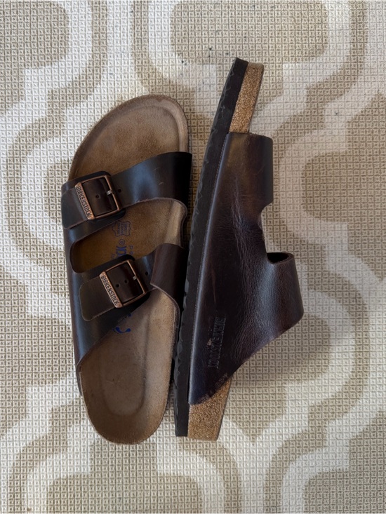 Birkenstock New WO Box Arizona Habana Oiled Leather Sandals Slides Men’s 12 main image 5